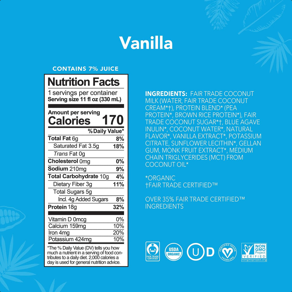 Vanilla Protein Drinks - 4-Pack - Feel-Good Fuel for Any Routine