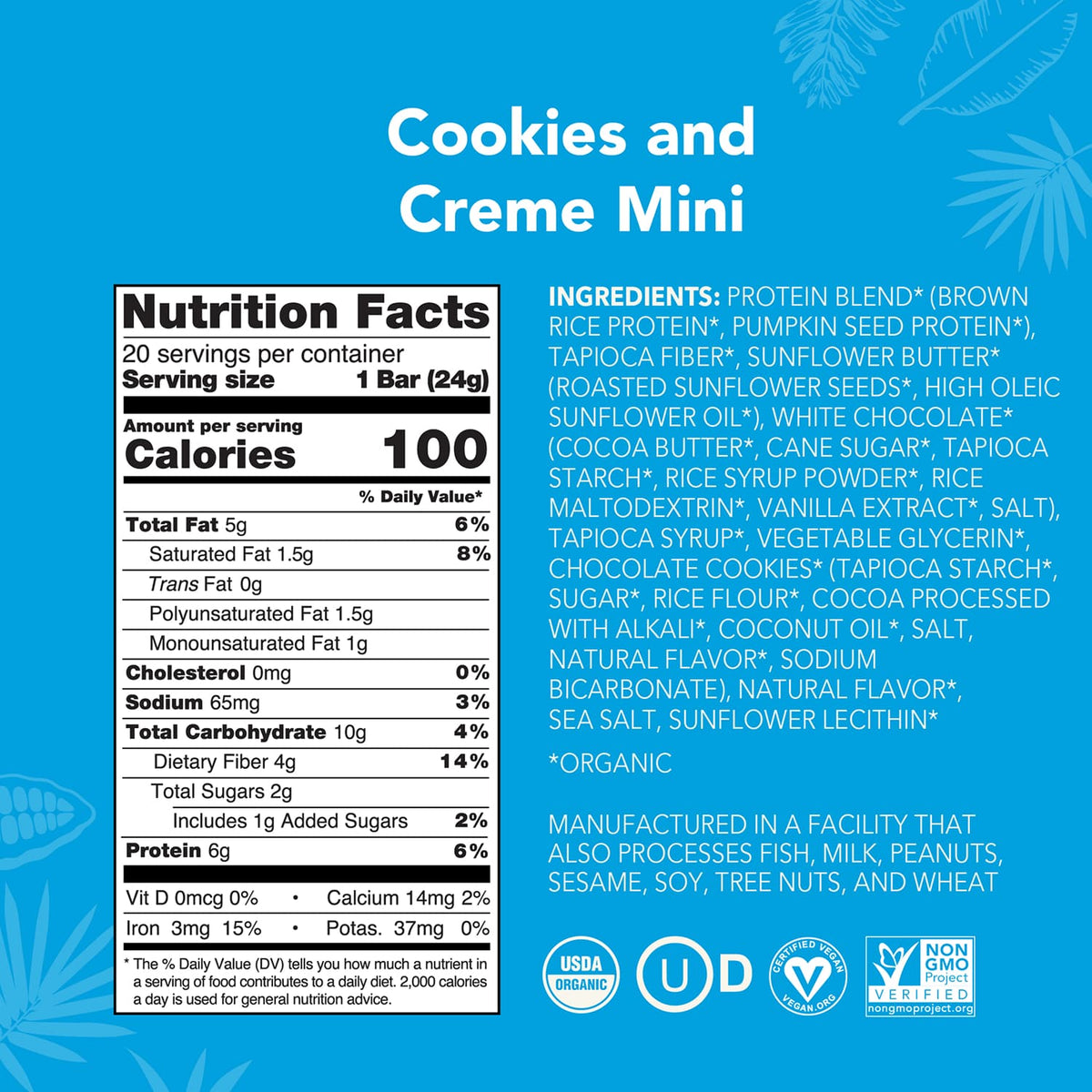 Cookies and Creme - Mini Bars - A Better Snack for Every Day W7