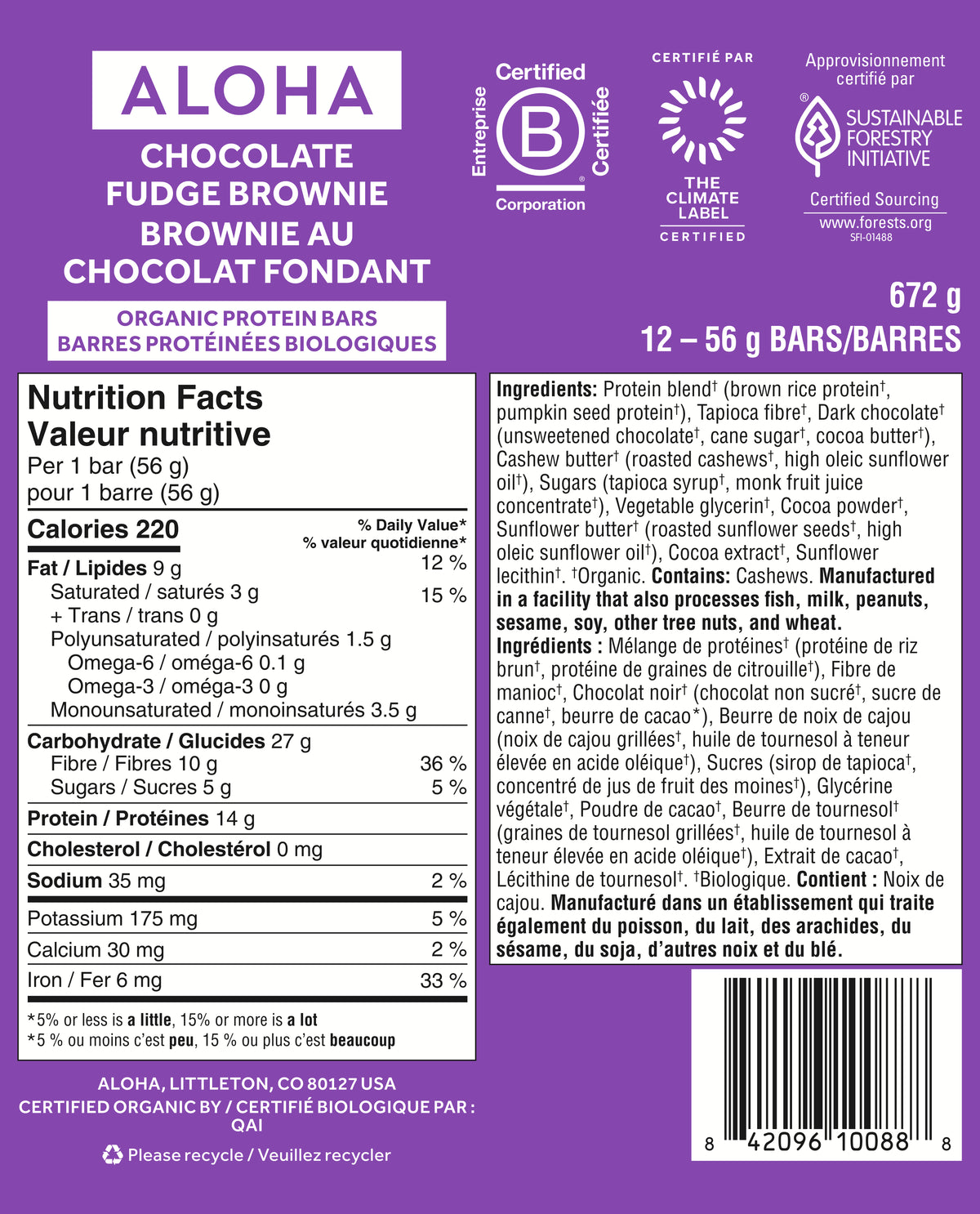 Chocolate Fudge Brownie - Protein Bars (CAD) - Feel-Good Fuel for Any Routine Q4