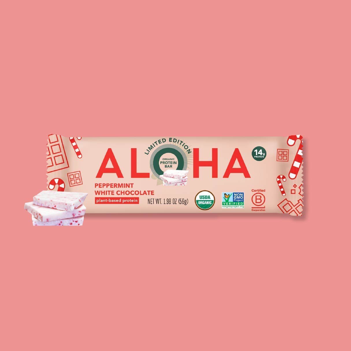 Peppermint White Chocolate - Protein Bars - A Better Snack for Every Day