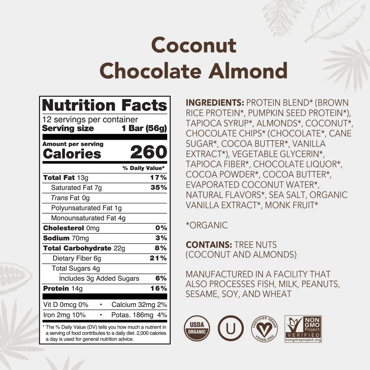 Coconut Chocolate Almond - Protein Bars - Feel-Good Fuel for Any Routine N7