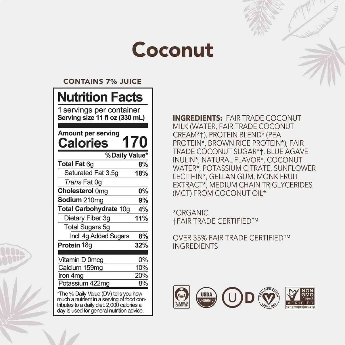 Coconut - Protein Drinks - A Better Snack for Every Day J4