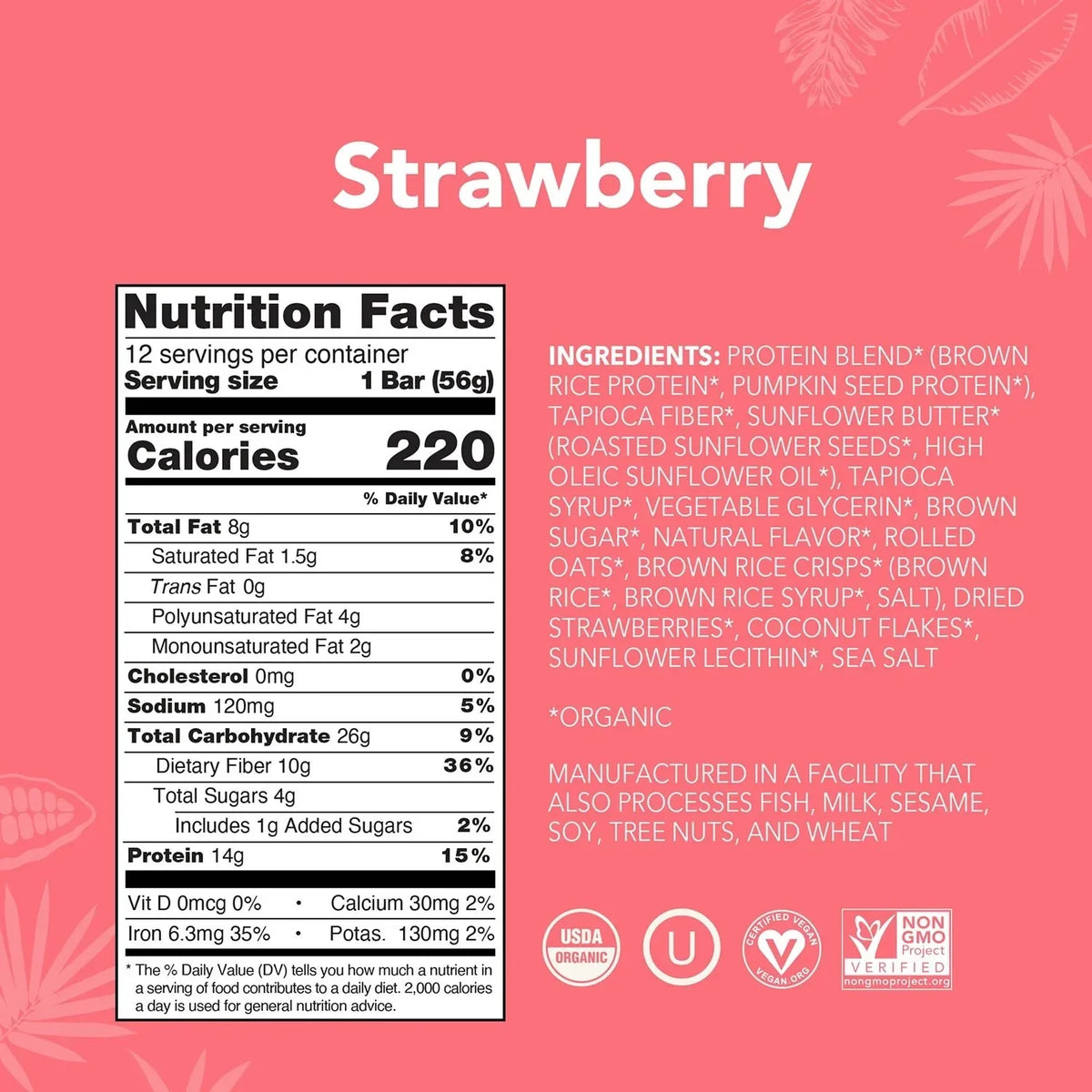 Strawberry - Protein Bars - Protein-Packed and Ready to Go I6